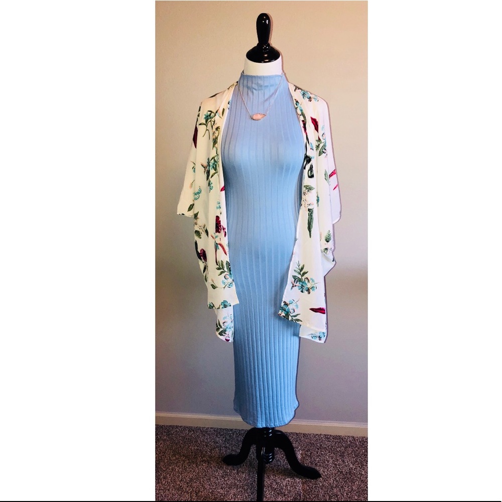 🔥SALE🔥PERIWINKLE BLUE MIDI DRESS